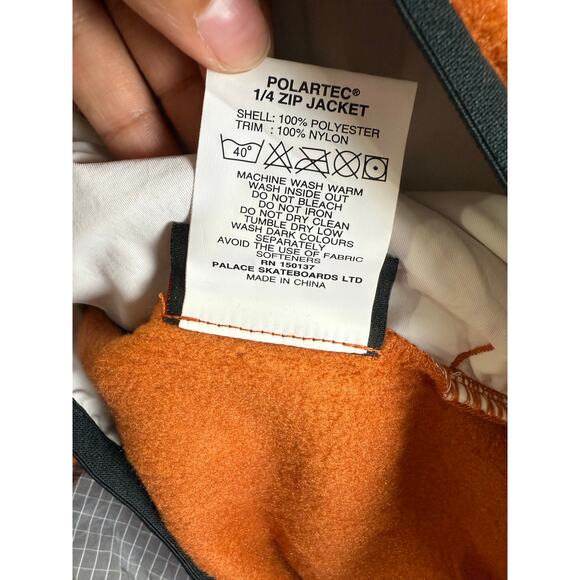 PALACE Orange Jacket with Black Accents - Picture 5 of 9